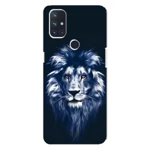 Чохол з картинкою ЛЕВ для OnePlus Nord N100 (VPrint) (Синій Лев)