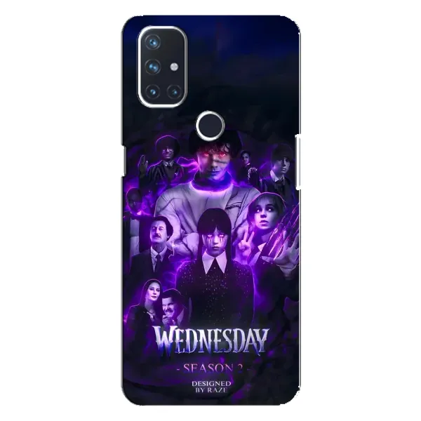 Чохол з принтом «Фіолетова магія Венздей» для OnePlus Nord N100