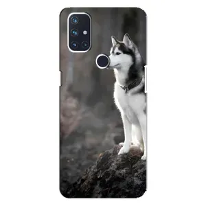 Чохол з Хаскі OnePlus Nord N100 - (AlphaPrint) (Вірний собака)