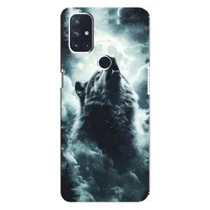 Чохол з картинкою 'Хижаки' для OnePlus Nord N100 (Вовк у хмарах)