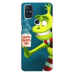 Різдвяні Чохли для OnePlus Nord N100 (VPrint) (Зелений Грінч)