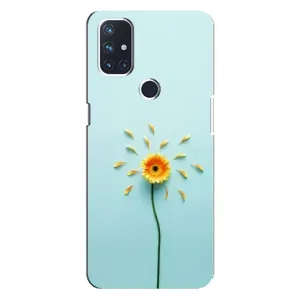 Чохли з квітами для OnePlus Nord N100 (VPrint) (Жовта квітка)