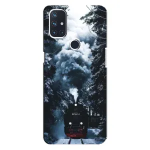 Новорічні, Святкові Чохли для OnePlus Nord N100 - 2024 год (Зимовий потяг)