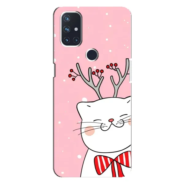 Чехол с принтом «Зимний кот» для OnePlus Nord N100 Чехол с принтом «Зимний кот» для OnePlus Nord N100