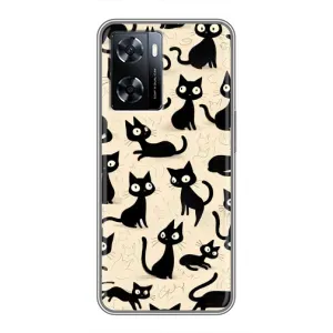 Чохол з малюнком кіт на OnePlus Nord N20 SE (Чорні коти)