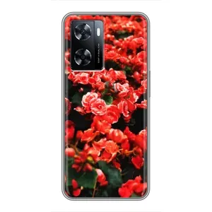 Чохли з квітами для OnePlus Nord N20 SE (VPrint) (Квіти червоні)