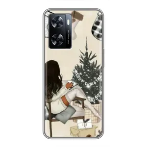 Різдвяні, Святкові Чохли для OnePlus Nord Н20 СЕ (Дівчина з ялинкою)
