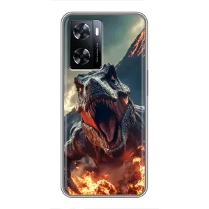 Чохол з картинкою 'Хижаки' для OnePlus Nord N20 SE (Вогняний динозавр)
