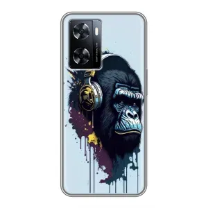Чохол з Мавпами OnePlus Nord N20 SE - (AlphaPrint) (Горила в навушниках)