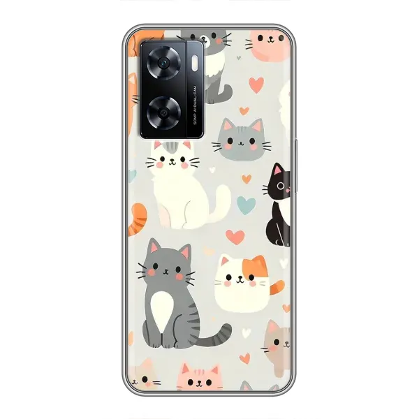Чохол з принтом «Колаж котів» для OnePlus Nord N20 SE Чохол з принтом «Колаж котів» для OnePlus Nord N20 SE