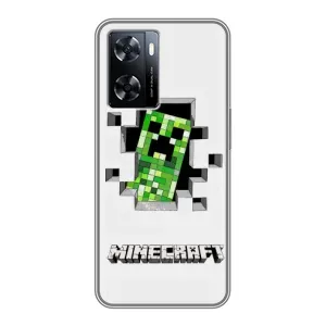 Чохол Майнкрафт на OnePlus Nord N20 SE (AlphaPrint) Minecraft (кріпер Майнкрафт)