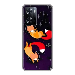 Чохли з картинкою Лисичка для OnePlus Nord N20 SE (VPrint) (Лисички космонавти)