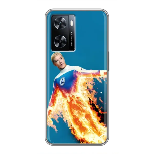 Чехол с принтом «Человек-факел в огне» для OnePlus Nord N20 SE