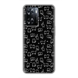 Чохол з принтом для OnePlus Nord N20 SE (AlphaPrint) Модні коти (Маленькі котики)