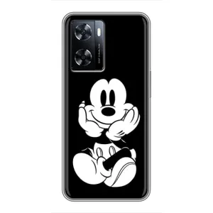 Міккі Маус чохол для OnePlus Nord N20 SE (AlphaPrint - Мультяшні) (Маус на чорному)