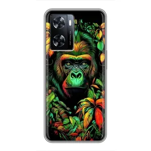 Чохол з Мавпами OnePlus Nord N20 SE - (AlphaPrint) (Мавпа в квітах)