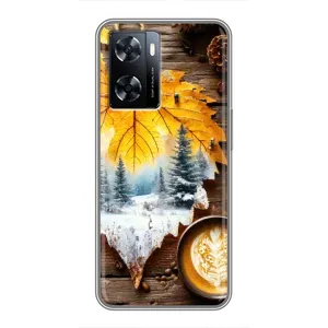 Чехол с принтом «Осенне-зимний кофе» для OnePlus Nord N20 SE