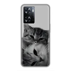 Чохол з малюнком кіт на OnePlus Nord N20 SE (Пара котів)