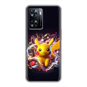 Чохол з Пікачу на OnePlus Nord N20 SE (Пікачу з м'ячем)