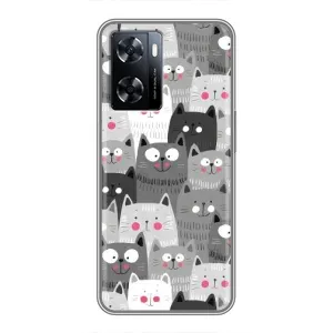 Чохли з Котиками для OnePlus Nord N20 SE (VPrint) (Мальовані котики)