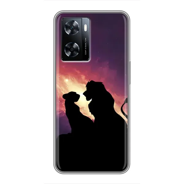 Чохол з принтом «Силует Сімба і Налу» для OnePlus Nord N20 SE Чохол з принтом «Силует Сімба і Налу» для OnePlus Nord N20 SE
