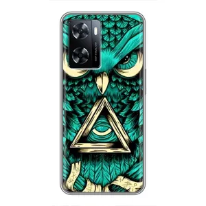 Чохол з пташками на OnePlus Nord N20 SE (VPrint) (Сова з оком)