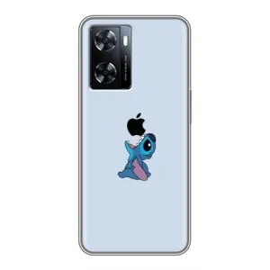 Чохол з принтом Стіч на OnePlus Nord N20 SE (Stitch apple)