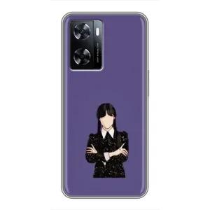 Чохли Венсдей на OnePlus Nord N20 SE Уенсдей (AlphaPrint) (Венздей у чорному)
