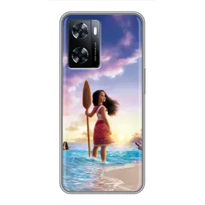 Чохол з мультфільмом Ваяна OnePlus Nord N20 SE (Моана з веслом)