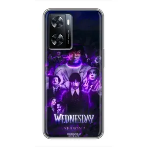 Чохол з дизайном Венздей 2 на OnePlus Nord N20 SE (Фіолетова магія Венздей)
