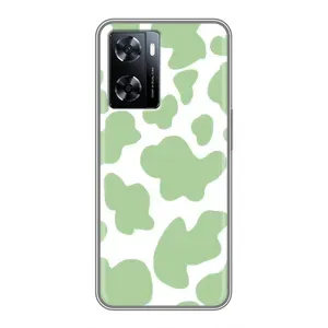 Чохол з принтом корови на OnePlus Nord Н20 СЕ (Зелений принт)