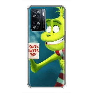 Різдвяні Чохли для OnePlus Nord N20 SE (VPrint) (Зелений Грінч)