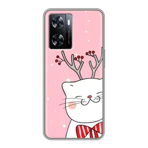 Новорічні Чохли для OnePlus Nord Н20 СЕ (VPrint) (Зимовий кіт)