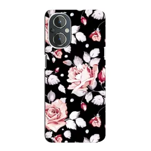 Чохли з квітами для OnePlus Nord N20 (VPrint) (Квіти на чорному)