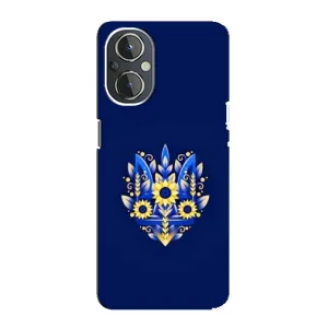 Чехлы для OnePlus Nord N20  Укр. Символика (AlphaPrint) (Цветочный Герб)