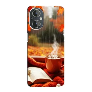Чехол с принтом «Кофе и дождь» для OnePlus Nord N20