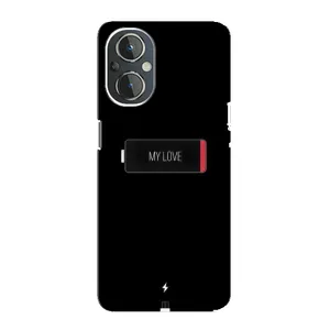 Чехлы для любимой на ВанПлас Норд Н20 (VPrint) (Love battery)
