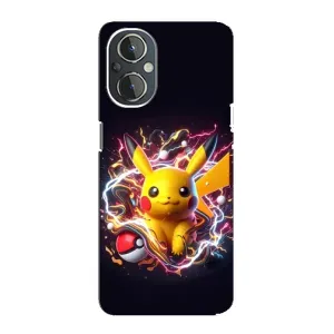 Чохол з Пікачу на OnePlus Nord N20 (Пікачу з м'ячем)