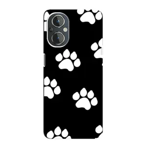 Чохли з собаками для OnePlus Nord N20 (VPrint) (Сліди собаки)