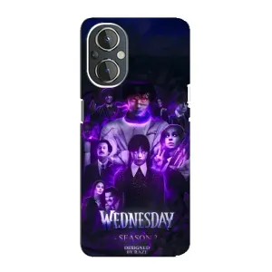 Чохол з дизайном Венздей 2 на OnePlus Nord N20 (Фіолетова магія Венздей)