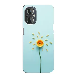 Чохли з квітами для OnePlus Nord N20 (VPrint) (Жовта квітка)
