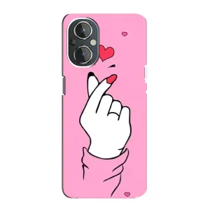Чехол с принтом для OnePlus Nord N20 (AlphaPrint - Знак сердечка)