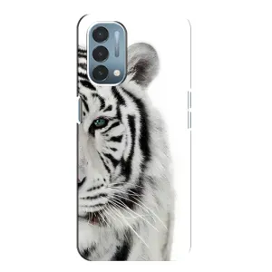 Чехлы с картинками животных OnePlus Nord N200 5G (DE211) (Белый Тигр)