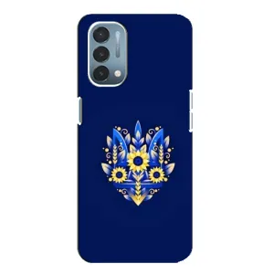 Чехлы для OnePlus Nord N200 5G (DE211) Укр. Символика (AlphaPrint) (Цветочный Герб)