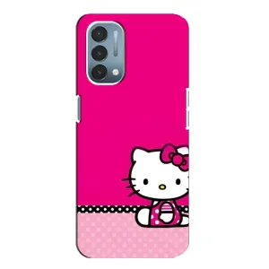Чехол для Ребёнка на ВанПлас Норд Н200 5G (VPrint) (Girl KITTY)