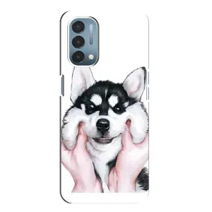 Чехол с Хаски для OnePlus Nord N200 5G (DE211) - (AlphaPrint) (Хаски улыбака)