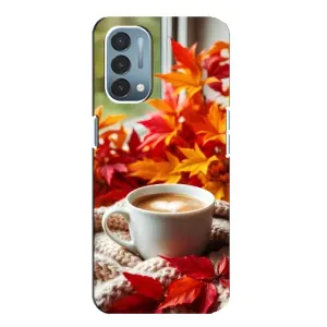 Чехол с уникальным дизайном «Осень с кофе» для OnePlus Nord N200 5G (DE211)