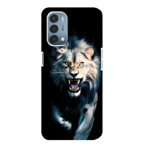 Чехол с картинкой «Хищники» для OnePlus Nord N200 5G (DE211) (Лев в темноте)