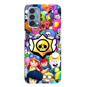 Чехол для OnePlus Nord N200 5G (DE211) Бравл Старс (VPrint) (Лого Brawl Stars)