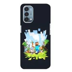Чехол Майнкрафт на OnePlus Nord N200 5G (DE211) (AlphaPrint) Minecraft (персонажи Minecraft)